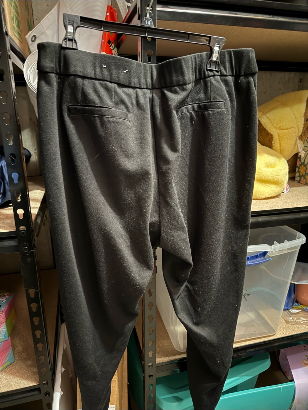 Classic Black Tapered Dress Pants